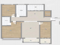 罗府新城 135平米 3室-2厅-1厨-2卫 带车位和储藏室